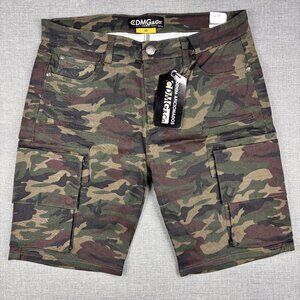 Camo Cargo Shorts Mens Size 36 CDMG & Co 100% Cotton  Casual